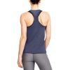 imageUnder Armour Womens HeatGear Racer TankBlue Ink 497Metallic Silver