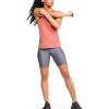 imageUnder Armour Womens HeatGear Racer TankBlush Orange 873Metallic Silver