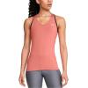 imageUnder Armour Womens HeatGear Racer TankBlush Orange 873Metallic Silver