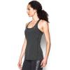 imageUnder Armour Womens HeatGear Racer TankCarbon Heather 090Metallic Silver