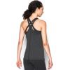 imageUnder Armour Womens HeatGear Racer TankCarbon Heather 090Metallic Silver