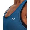 imageUnder Armour Womens HeatGear Racer TankCruise Blue 899Metallic Silver