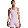 imageUnder Armour Womens HeatGear Racer TankCrystal Lilac 570Metallic Silver