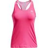 imageUnder Armour Womens HeatGear Racer TankElectric Pink 695Metallic Silver