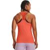 imageUnder Armour Womens HeatGear Racer TankElectric Tangerine 824Metallic Silver