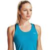 imageUnder Armour Womens HeatGear Racer TankEquator Blue 417Metallic Silver