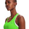 imageUnder Armour Womens HeatGear Racer TankHyper Green 389Metallic Silver
