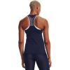 imageUnder Armour Womens HeatGear Racer TankMidnight Navy 410Metallic Silver