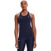 imageUnder Armour Womens HeatGear Racer TankMidnight Navy 410Metallic Silver