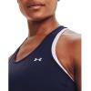 imageUnder Armour Womens HeatGear Racer TankMidnight Navy 410Metallic Silver