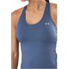 imageUnder Armour Womens HeatGear Racer TankMineral Blue 470Metallic Silver