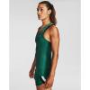 imageUnder Armour Womens HeatGear Racer TankSaxon Green 386Metallic Silver
