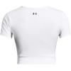 imageUnder Armour Womens Motion Crossover Short Sleeve Crop100 White   Black