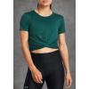 imageUnder Armour Womens Motion Crossover Short Sleeve Crop449 Hydro Teal   White