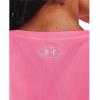 imageUnder Armour Womens Tech ShortSleeve TShirt640 Pink Punk   Metallic Silver