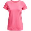 imageUnder Armour Womens Tech ShortSleeve TShirt640 Pink Punk   Metallic Silver