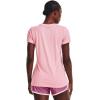 imageUnder Armour Womens Tech ShortSleeve TShirt647 Prime Pink   Metallic Silver