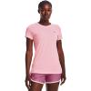 imageUnder Armour Womens Tech ShortSleeve TShirt647 Prime Pink   Metallic Silver