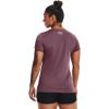 imageUnder Armour Womens Tech ShortSleeve TShirtAsh Plum 554Metallic Silver