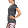 imageUnder Armour Womens Tech ShortSleeve TShirtCarbon Heather 090Metallic Silver