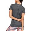 imageUnder Armour Womens Tech ShortSleeve TShirtCarbon Heather 090Metallic Silver