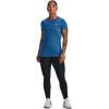 imageUnder Armour Womens Tech ShortSleeve TShirtCruise Blue 899Metallic Silver