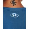 imageUnder Armour Womens Tech ShortSleeve TShirtCruise Blue 899Metallic Silver