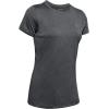 imageUnder Armour Womens Tech ShortSleeve TShirtGray Aqua Blue Metallic Silver