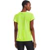 imageUnder Armour Womens Tech ShortSleeve TShirtHighvis Yellow 731Metallic Silver