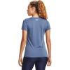 imageUnder Armour Womens Tech ShortSleeve TShirtMineral Blue 470Metallic Silver