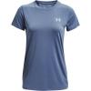 imageUnder Armour Womens Tech ShortSleeve TShirtMineral Blue 470Metallic Silver
