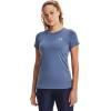 imageUnder Armour Womens Tech ShortSleeve TShirtMineral Blue 470Metallic Silver