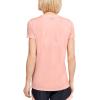 imageUnder Armour Womens Tech ShortSleeve TShirtPeach Frost 845Metallic Silver