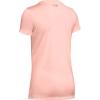 imageUnder Armour Womens Tech ShortSleeve TShirtPeach Frost 845Metallic Silver