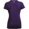 imageUnder Armour Womens Tech ShortSleeve TShirtPurple Switch 570Metallic Silver