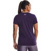 imageUnder Armour Womens Tech ShortSleeve TShirtPurple Switch 570Metallic Silver