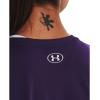 imageUnder Armour Womens Tech ShortSleeve TShirtPurple Switch 570Metallic Silver