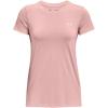 imageUnder Armour Womens Tech ShortSleeve TShirtRetro Pink 676Metallic Silver