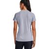 imageUnder Armour Womens Tech VNeck Twist ShortSleeve TShirtHeather GraySilver