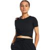 imageUnder Armour Womens Motion Crossover Short Sleeve Crop001 Black   White