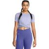 imageUnder Armour Womens Motion Crossover Short Sleeve Crop539 Celeste   White