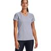 imageUnder Armour Womens Tech VNeck Twist ShortSleeve TShirtHeather GraySilver
