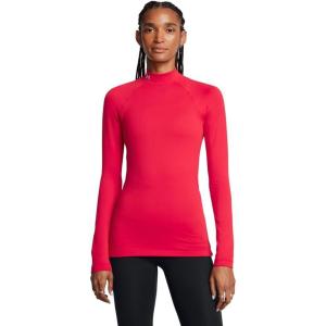 imageUnder Armour Womens ColdGear Authentics Mock Neck601 Red   White