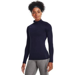 imageUnder Armour Womens ColdGear Authentics Mock NeckMidnight Navy 410White