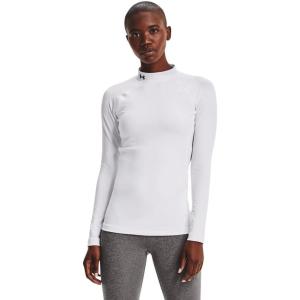 imageUnder Armour Womens ColdGear Authentics Mock NeckWhite 100Black