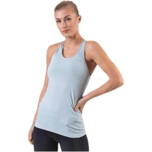imageUnder Armour Womens HeatGear Racer TankAtlas Green 189Metallic Silver