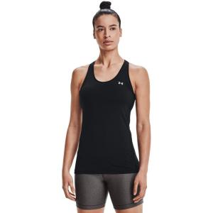 imageUnder Armour Womens HeatGear Racer TankBlack 001Metallic Silver