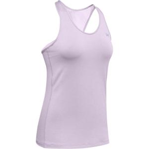 imageUnder Armour Womens HeatGear Racer TankCrystal Lilac 570Metallic Silver