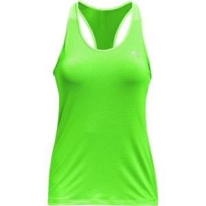 imageUnder Armour Womens HeatGear Racer TankHyper Green 389Metallic Silver