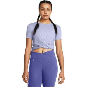 imageUnder Armour Womens Motion Crossover Short Sleeve Crop539 Celeste   White